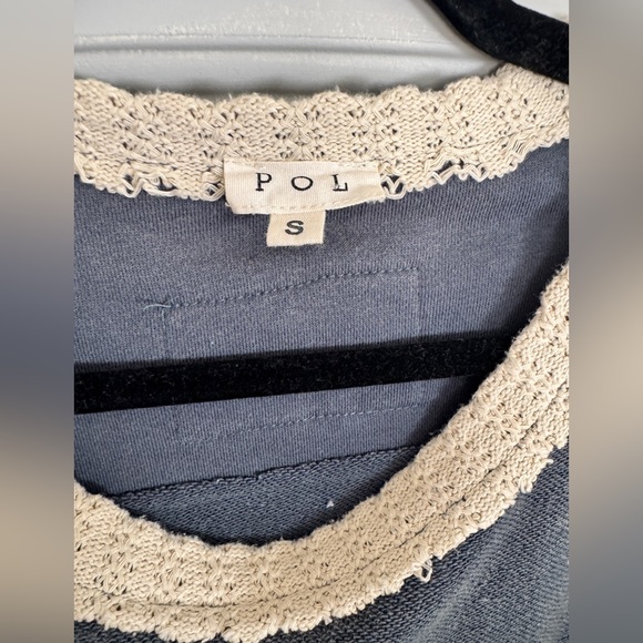 POL Patchwork Peace Sign Top NWOT Boho Cottagecore Festival Pullover - Picture 5 of 13